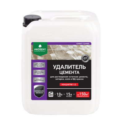 Удалитель цемента концентрат (1:2)  5л  PROSEPT Cement Cleaner 022-1; 11609006