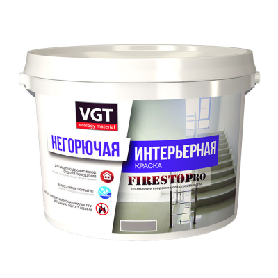 VGT Краска интерьерная негорючая FIRESTOP PRO, 25 кг 11607710