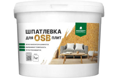 Шпатлевка для плит 7кг PROSEPT  OSB  Proplast 081-7; 11612085