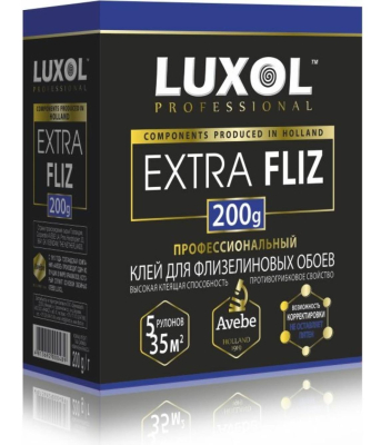 Клей обойный LUXOL EXTRA FLIZ Professional 200гр 5-7 рул; 11608227