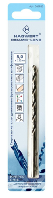 Сверло по металлу 5,0х132мм фрез. Hagwert Dinamic Long P9M3 (569050); 11613131
