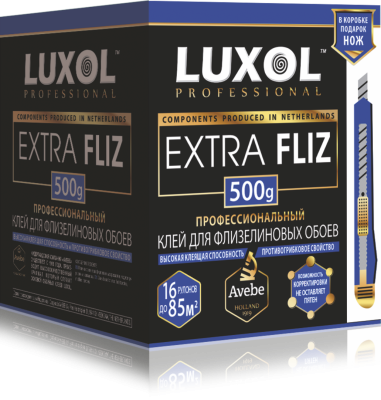 Клей обойный LUXOL EXTRA FLIZ Professional 200гр 14-16 рул; 11608237