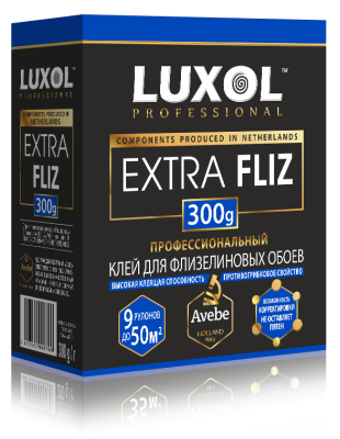 Клей обойный LUXOL EXTRA FLIZ Professional 300гр 7-9 рул; 11608233