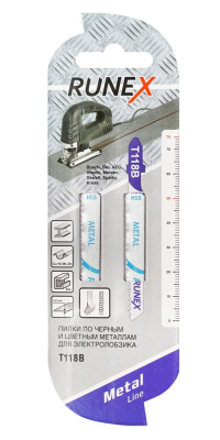 Пилки HSS по металлу 75 х 50 мм (прямой распил) 2шт Т118В RUNEX METAL Line (555002-2); 11612863