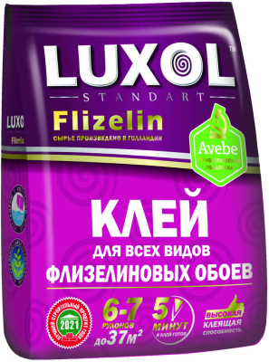 Клей обойный LUXOL флизелин Standart 200гр.  5-6 рул; 11608230