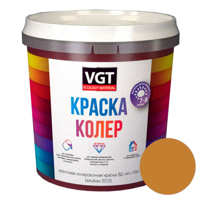 VGT Краска колеровочная  охристо-жёлтая 0,25кг 15684; 11609119