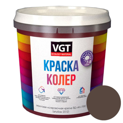 VGT Краска колеровочная табачно-зелёная 0.25 кг 15694; 11609126