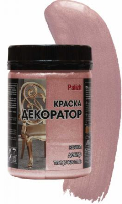 Краска декоратор акриловая PALIZH №151 розовый жемчуг, 0,25 кг; 11605825