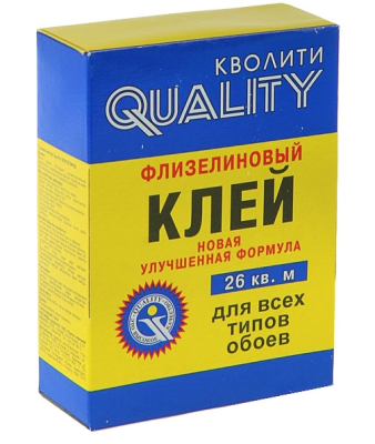 Клей обойный QUALITY  флизелиновый 200гр  (жест.пачка); 11606628