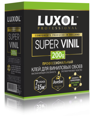 Клей обойный LUXOL SUPER VINIL Professional 200гр. 5- 7 рул.; 11608228