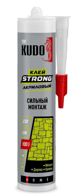 Клей акриловый для сильного монтажа белый 280 мл KUDO STRONG КВК-341; 11613147