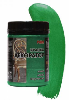 Краска декоратор акриловая PALIZH №158 малахит, 0,25 кг; 11605832