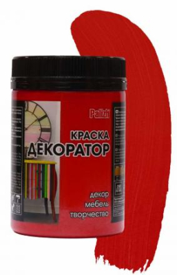 Краска-колер акриловая PALIZH №129 красная, 0,32 кг; 11605818