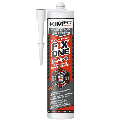 Клей-герметик KIM TEC  FIX ONE MS черный 290мл 03-04-07; 11608798