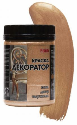 Краска декоратор акриловая PALIZH №180 бронза, 0,25 кг; 11605839