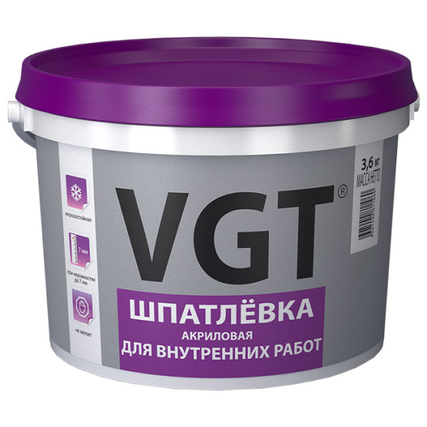 Шпатлевка VGT универсальная для внутренних работ