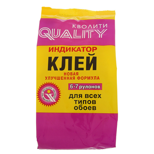 Клей обойный   QUALITY  индикатор 200гр;  585490