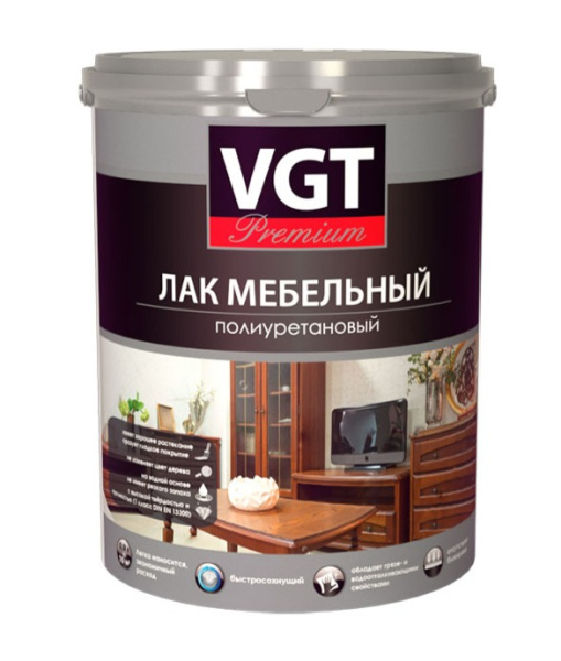 Лак VGT Premium для мебели полиуретановый 