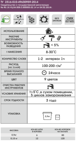 Эмаль акриловая декоративная №92 Palizh белый жемчуг 0,15кг; 11605918