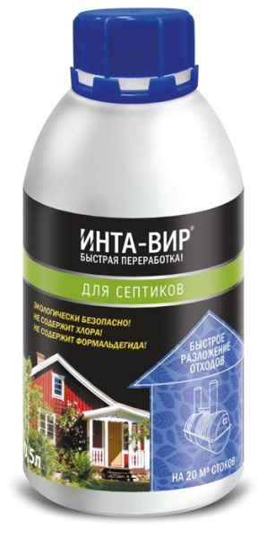 Средство для септика Инта Вир  0,5л; 11596331