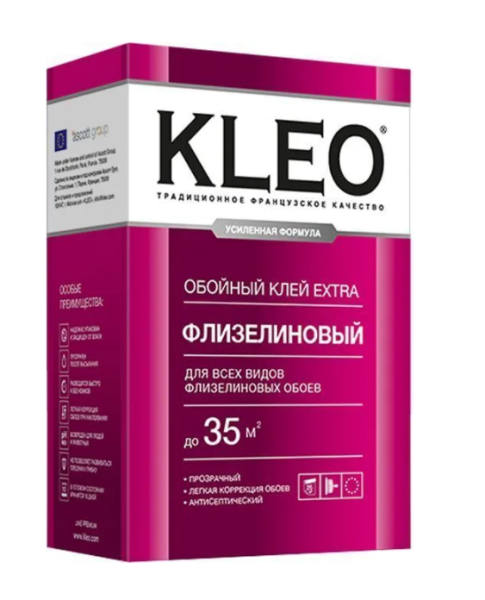 Клей обойный KLEO Extra  для флизелиновых обоев 0.25кг; 24617