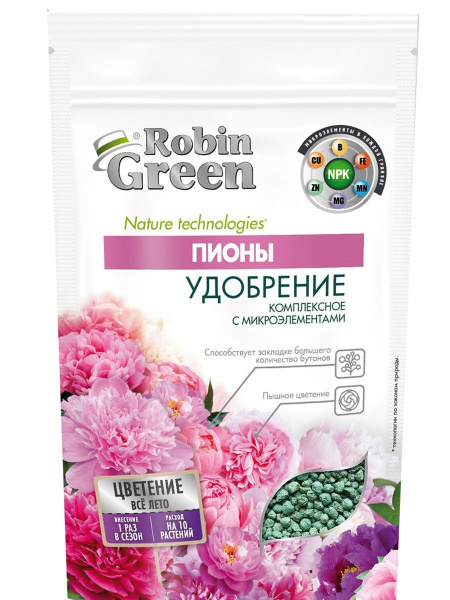 Удобрение Robin Green минеральное Пионы 1кг  11606401