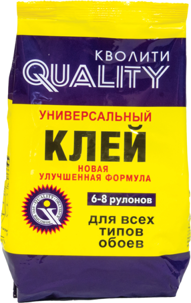 Клей обойный QUALITY  универсальный (пакет) 200гр; 24594