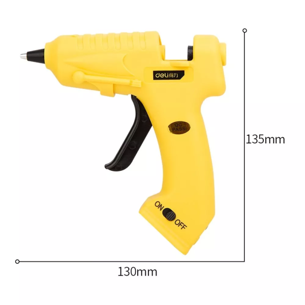 Клеевой пистолет аккумуляторный 3,7В, 2А*ч, d стержня 7мм + 10 стержней (DELI DL5045); 11612591